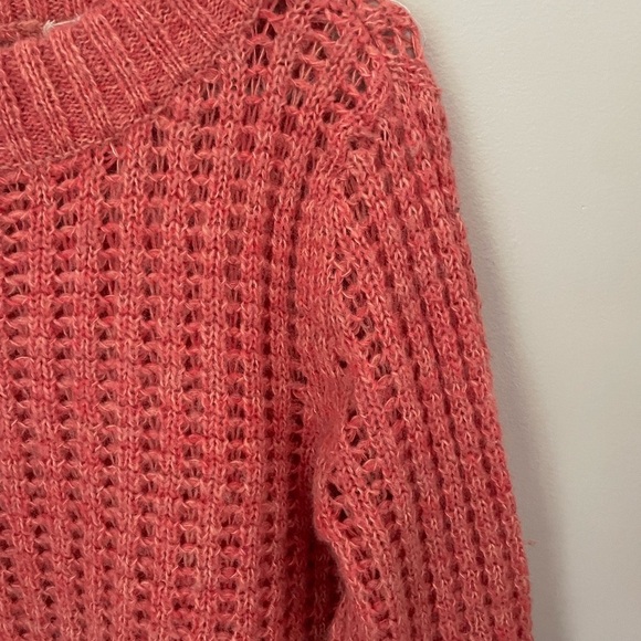 Anthropologie Field Flower Coral Knit Wool Blend Sweater Size XL - Picture 2 of 8